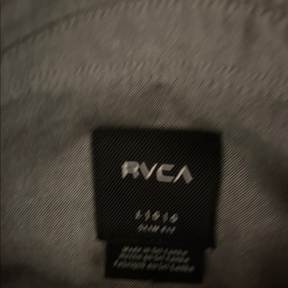 RVCA Men's Charcoal Button-Down Shirt - Picture 4 of 5